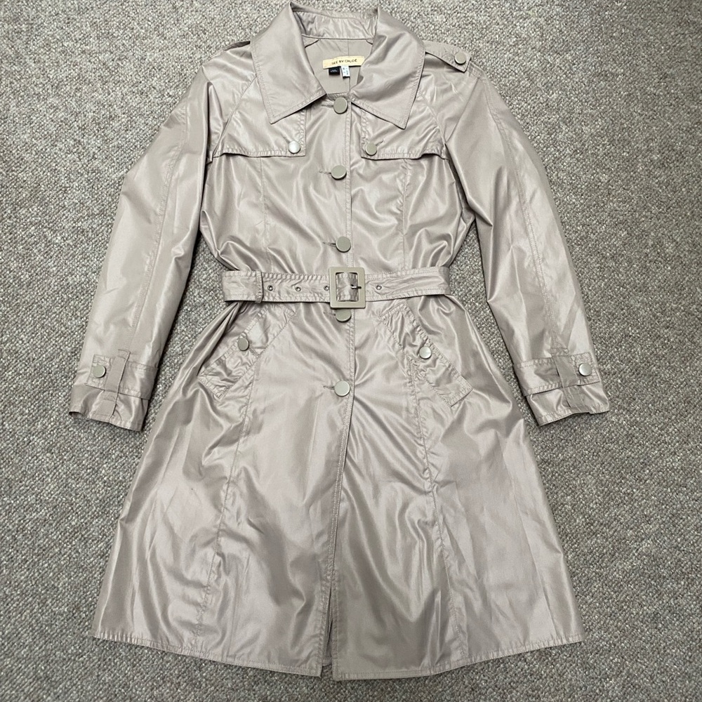 See By Chloe Women's Light Gray Trench Coat